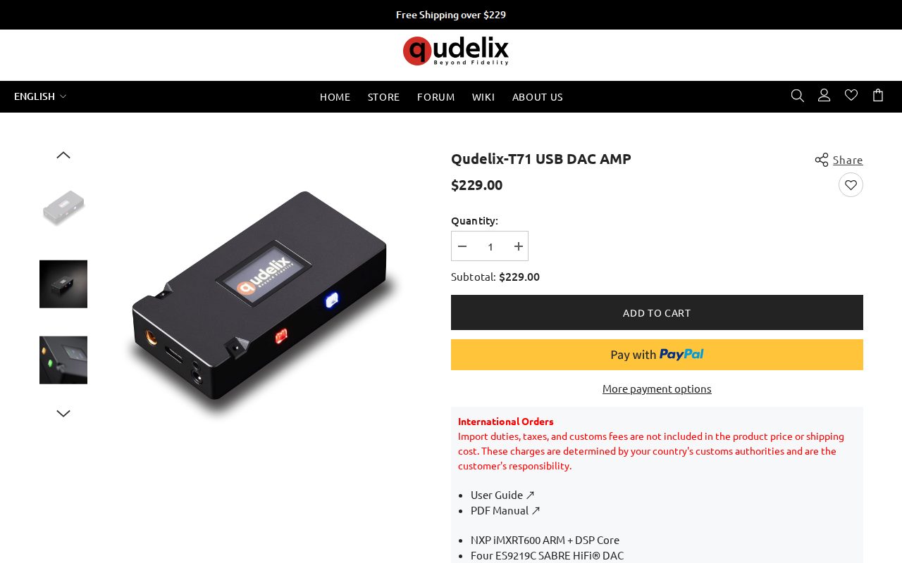 Qudelix-T71公式サイトのトップページのスクリーンショット